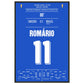 Romario's Siegtreffer im Halbfinale bei der Weltmeisterschaft 1994 60x90-cm-24x36-Schwarzer-Aluminiumrahmen