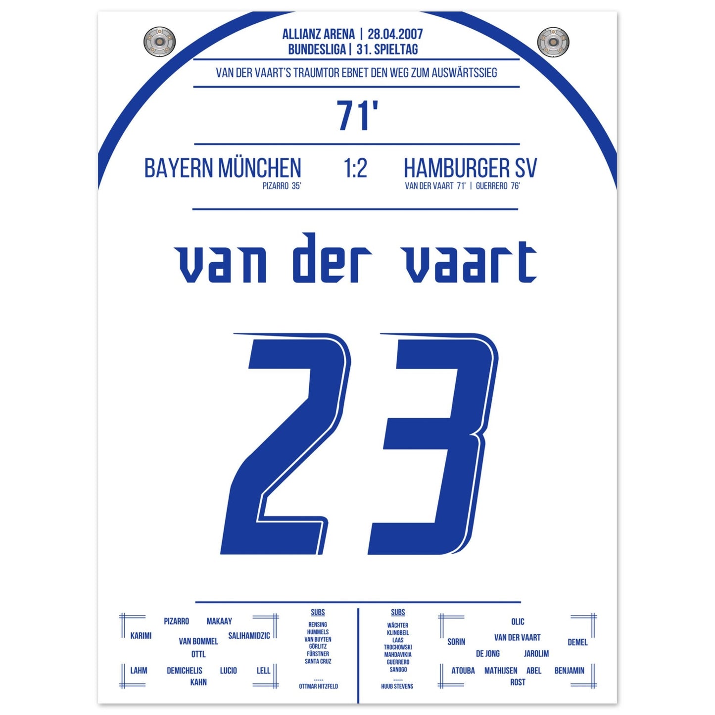 Van der Vaart's Traumtor beim Auswärtsieg bei den Bayern 2007