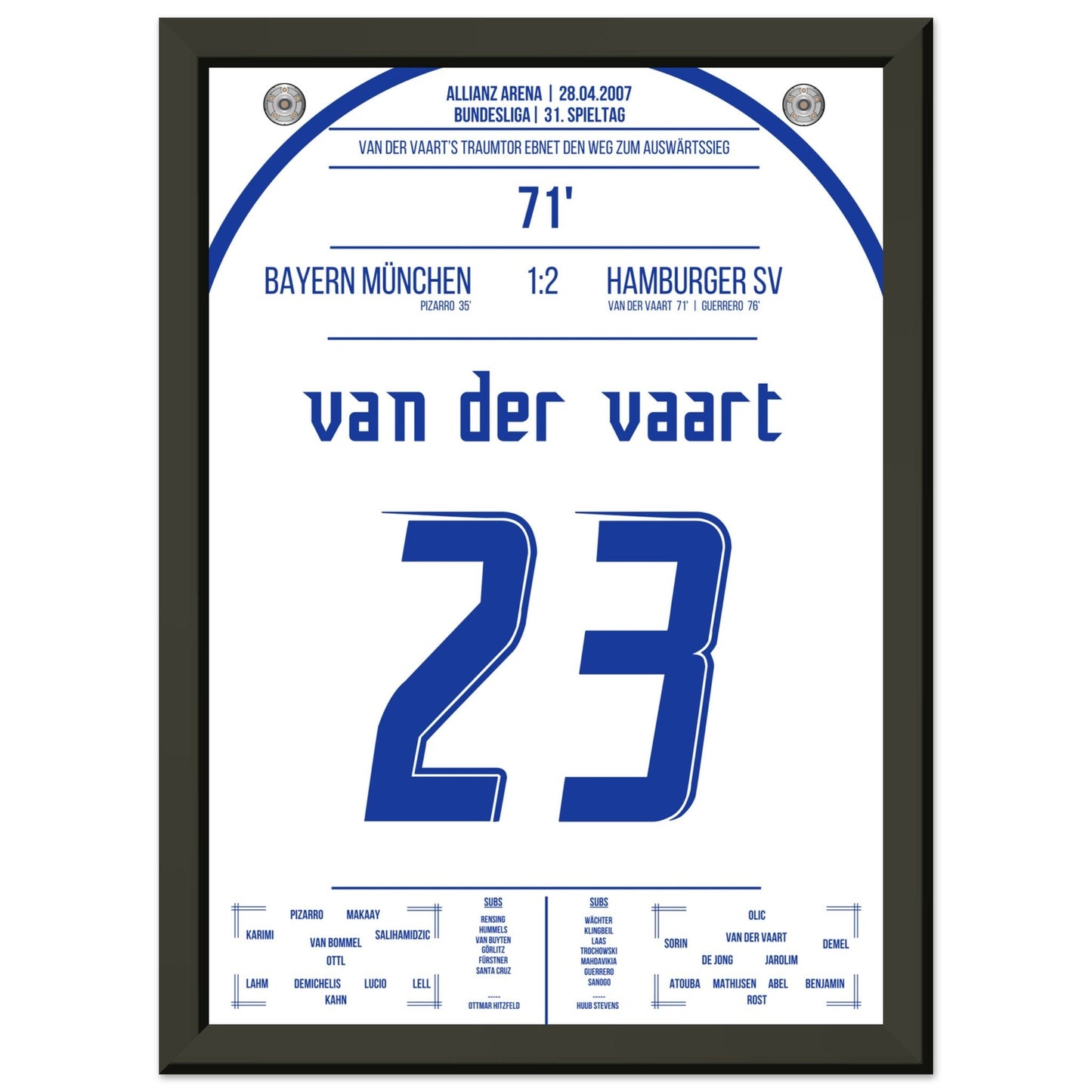 Van der Vaart's Traumtor beim Auswärtsieg bei den Bayern 2007