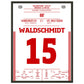 Waldschmidt's Tor zum Klassenerhalt 2017 45x60-cm-18x24-Schwarzer-Aluminiumrahmen