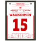 Waldschmidt's Tor zum Klassenerhalt 2017 30x40-cm-12x16-Schwarzer-Aluminiumrahmen