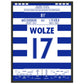 Wolze's Freistoßtor zum Ausgleich bei wildem 4:4 gegen Köln in 2019 45x60-cm-18x24-Schwarzer-Aluminiumrahmen