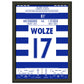Wolze's Freistoßtor zum Ausgleich bei wildem 4:4 gegen Köln in 2019 A4-21x29.7-cm-8x12-Schwarzer-Aluminiumrahmen