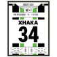 Xhaka's Treffer zum späten Derbysieg 2015 45x60-cm-18x24-Mit-Aluminiumrahmen